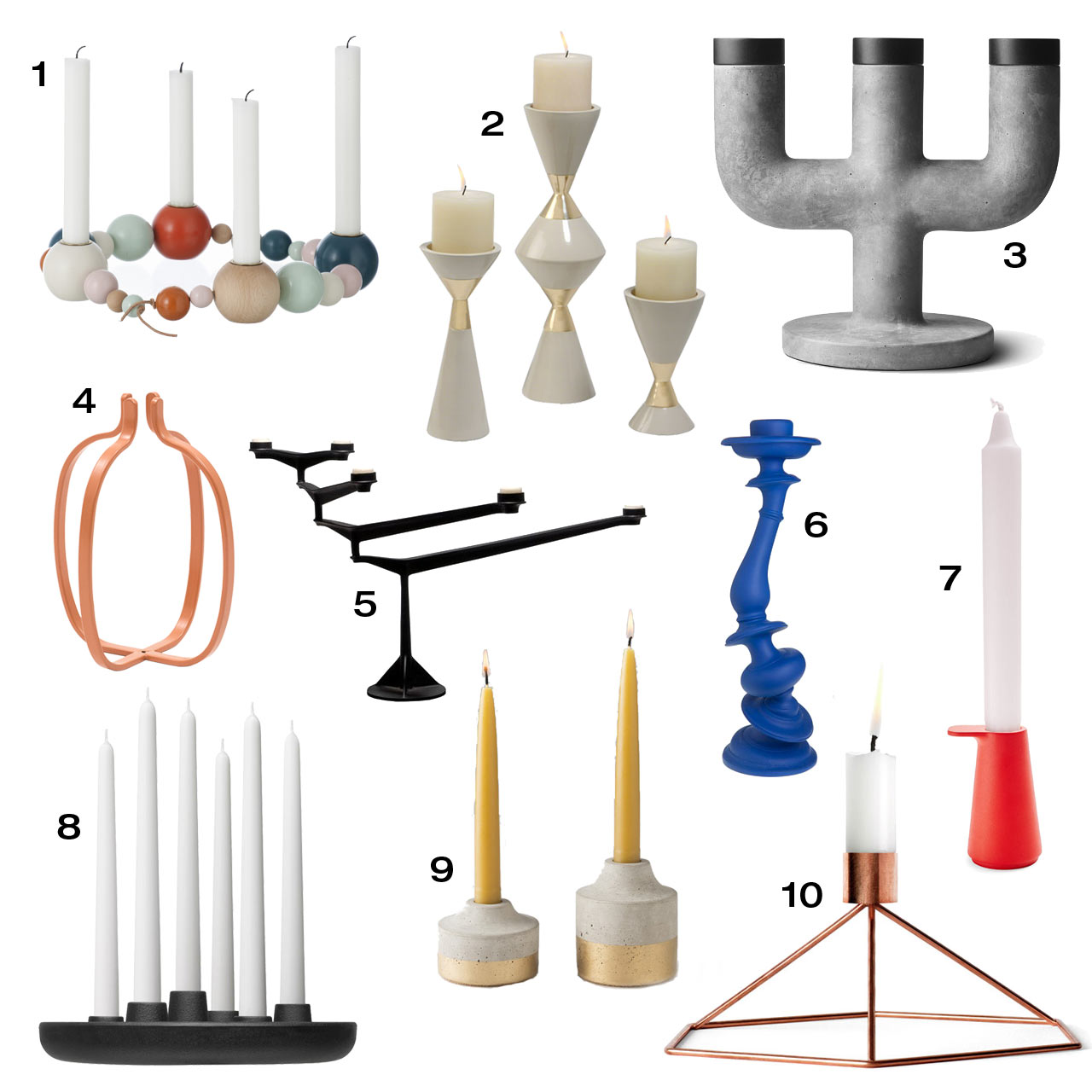 10 Modern Candle Holders to Complete Your Table Centerpiece